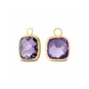 Amethyst Anh&auml;nger f&uuml;r Creolen Gold 585