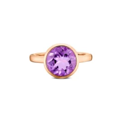 Amethyst Ring Ros&egrave;gold 585 "Soft Peach"