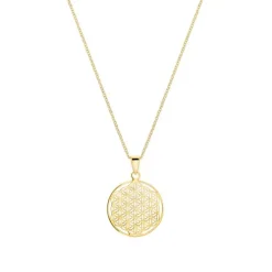 Anh&auml;nger "Blume des Lebens" Gold 585