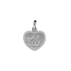 Anh&auml;nger "Herz - Schutzengel" Silber 925 diamantiert