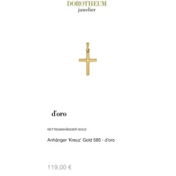 Anhänger "Kreuz" Gold 585
