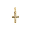 Anh&auml;nger "Kreuz" Gold 585 Zirkonia