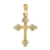 Anh&auml;nger "Kreuz" Gold 585 Zirkonia