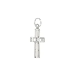 Anhänger "Kreuz" Silber 925 Zirkonia