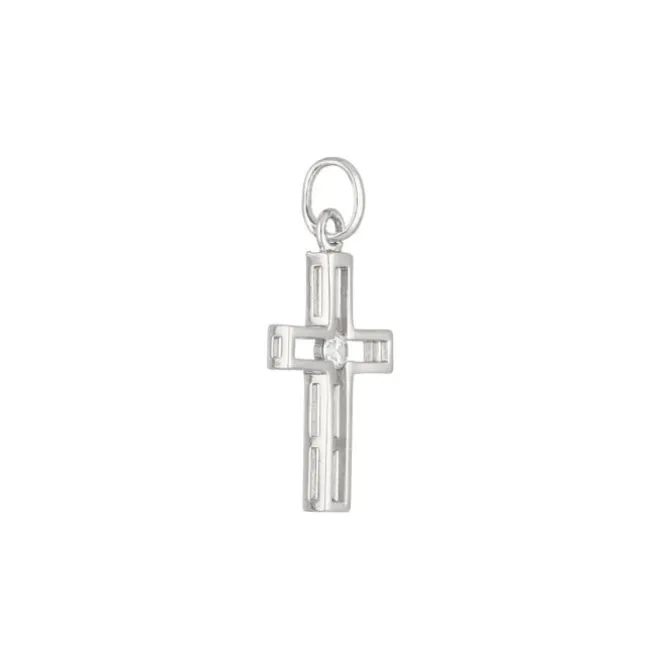 Anhänger "Kreuz" Silber 925 Zirkonia