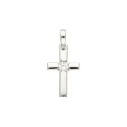Anhänger "Kreuz" Silber 925 Zirkonia