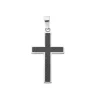 Anh&auml;nger "Kreuz" Stahl Carbon