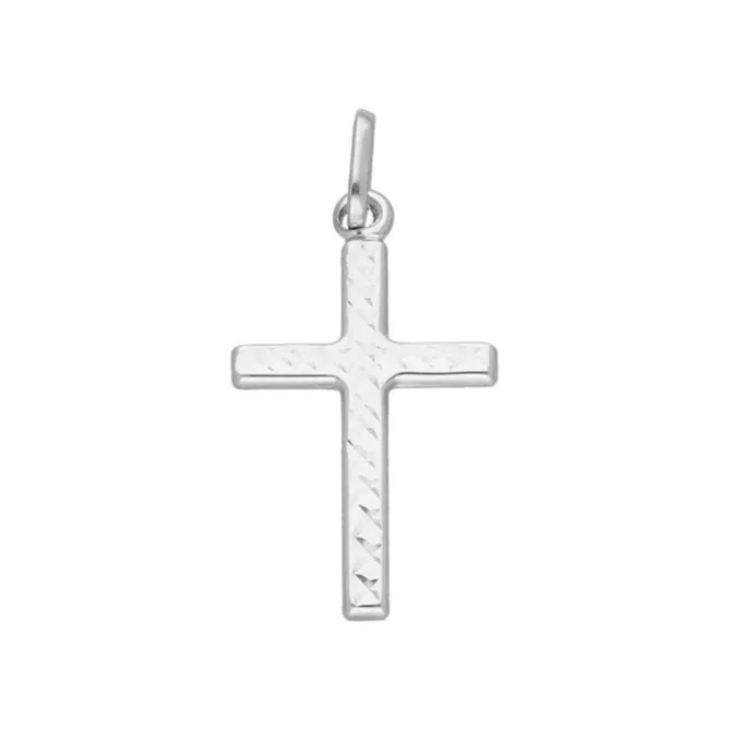 Anhänger "Kreuz" Weißgold 585