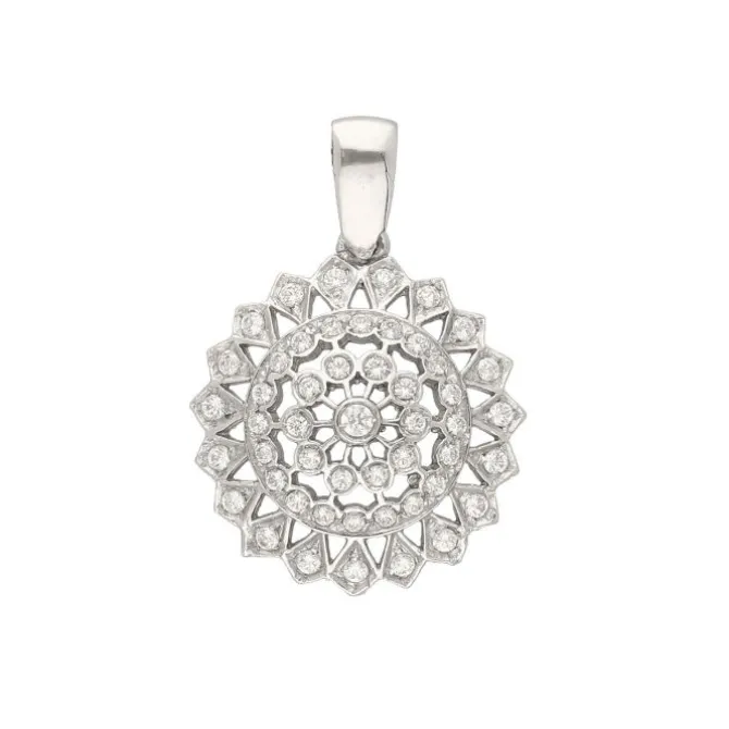 Anhänger "Mandala" Weißgold 750 - Privatbesitz