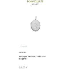 Anhänger "Medaillon" Silber 925