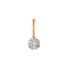 Anh&auml;nger Ros&eacute;gold 585 "Soft Peach" Brillanten 0,12 ct.