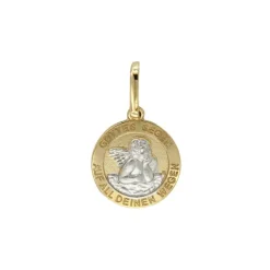 Anh&auml;nger "Schutzengerl" Gold 585