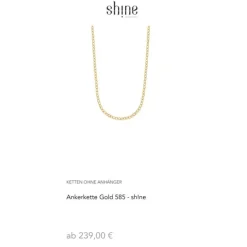 Ankerkette Gold 585 2,4 mm