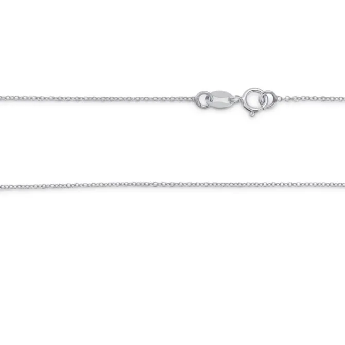 Ankerkette Weißgold 585 1,0 mm
