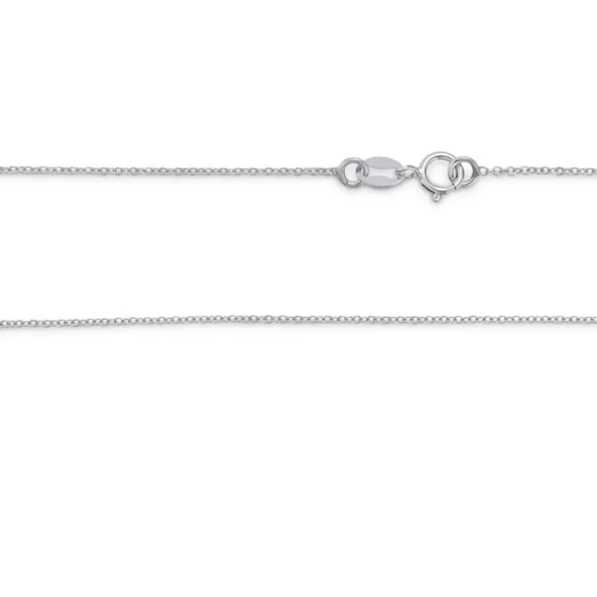 Ankerkette Weißgold 585 1,0 mm