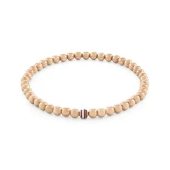 Armkette "Metal Beads" Stahl ros&eacute; ionenplattiert
