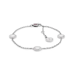 Armkette "Mini Crystals" Stahl