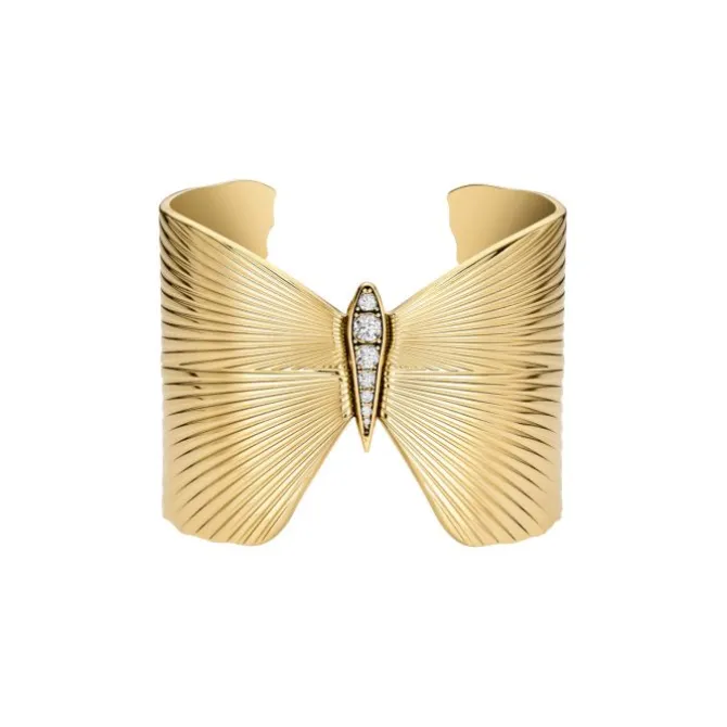 Armreif "Jewelry" Stahl gold ionenplattiert