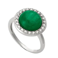 Aventurin Ring Silber 925 Zirkonia