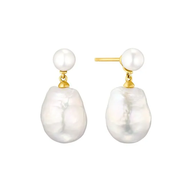Barockperlen Ohrringe Gold 585