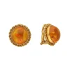 Bernstein Ohrclipse Gold 750 - Privatbesitz