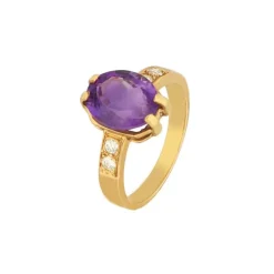 Brillant Amethyst Ring Gold 585