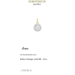 Brillant Anhänger Gold 585