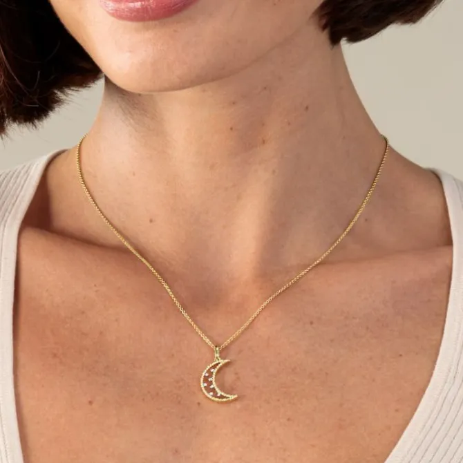 Brillant Anhänger "Mond" Gold 585