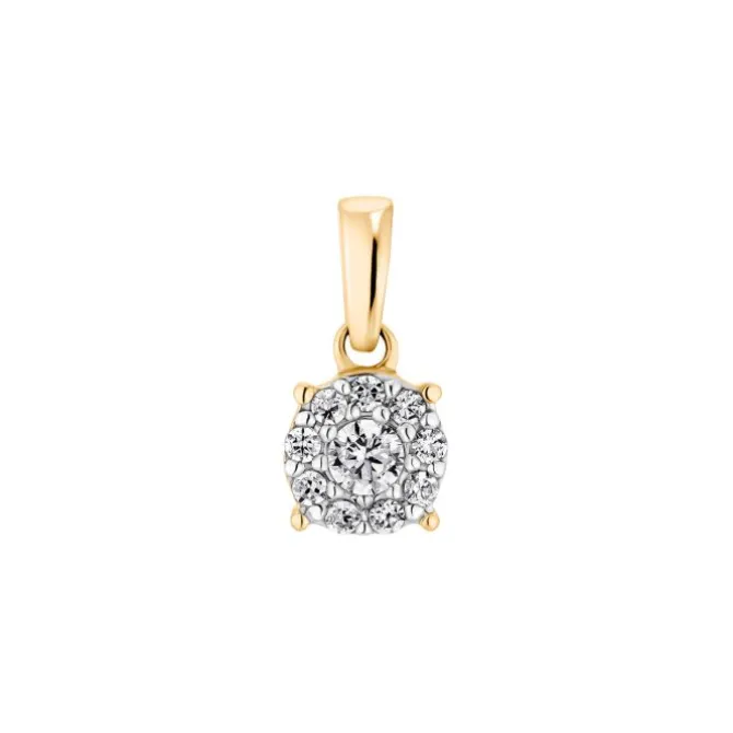 Brillant Anhänger Roségold 585 "Soft Peach"