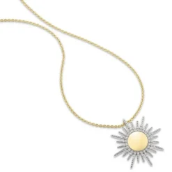 Brillant Anhänger "Sonne" Gold 585