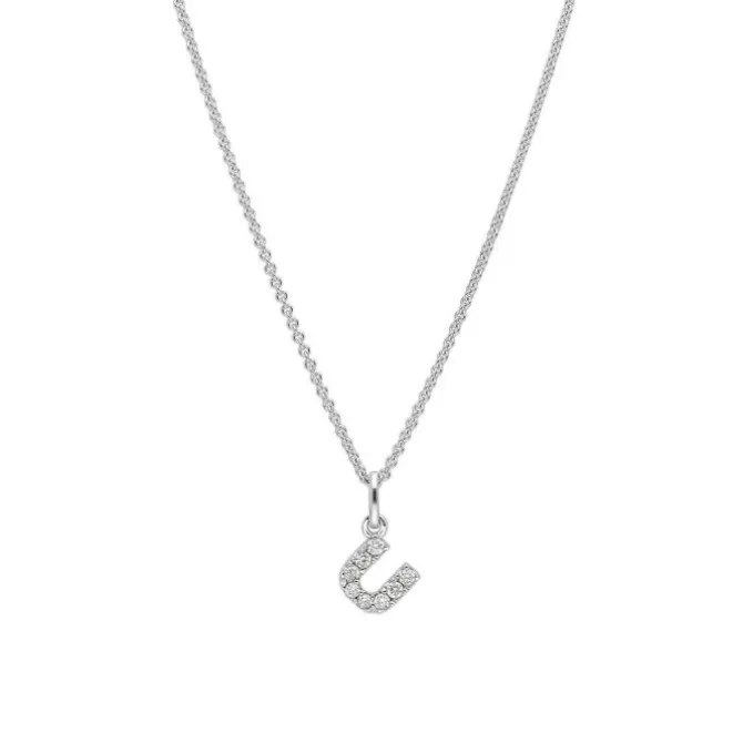Brillant Collier "Buchstabe U" Weißgold 585