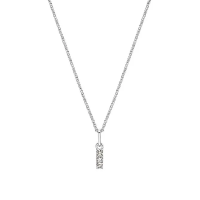 Brillant Collier "Buchstabe I" Weißgold 585