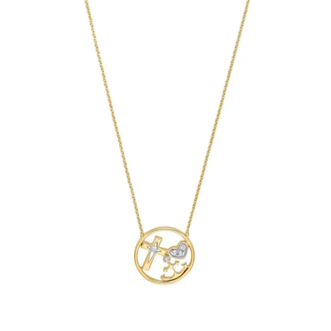 Brillant Collier "Glaube, Liebe, Hoffnung" Gold 585