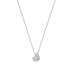 Brillant Collier "Herz" Wei&szlig;gold 585