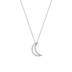Brillant Collier "Mond" Weißgold 585