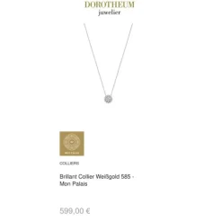 Brillant Collier Weißgold 585