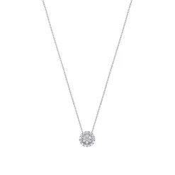 Brillant Collier Wei&szlig;gold 585