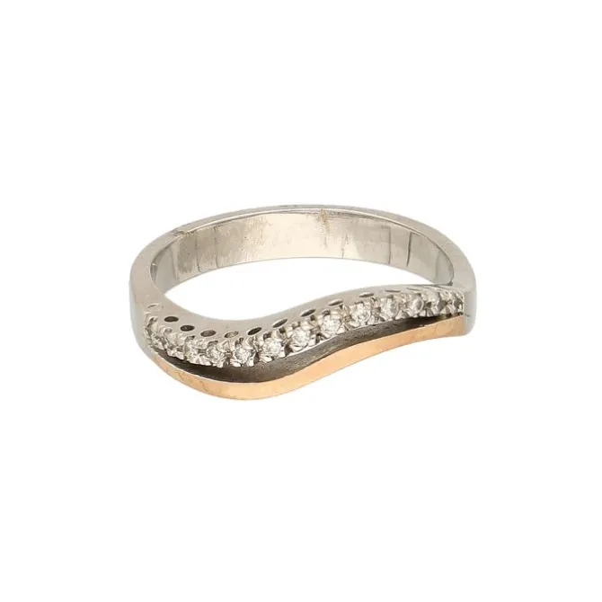 Brillant Damenring Weißgold 585 - Gr. 57 - Privatbesitz