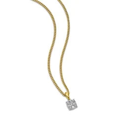 Brillant Diamant Anh&auml;nger Gold 585 bicolor