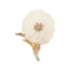Brillant Diamant Bl&uuml;ten Brosche Gold/Wei&szlig;gold 585 - Privatbesitz