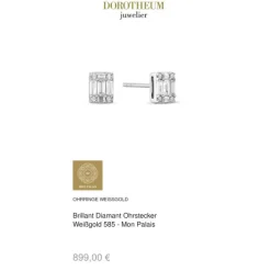 Brillant Diamant Ohrstecker Weißgold 585