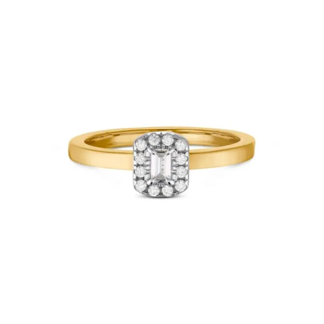 Brillant Diamant Ring Gold 585 bicolor