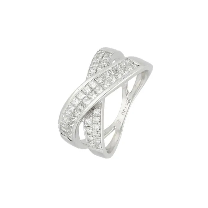 Brillant Diamant Ring Weißgold 750 - Gr. 56 - Privatbesitz