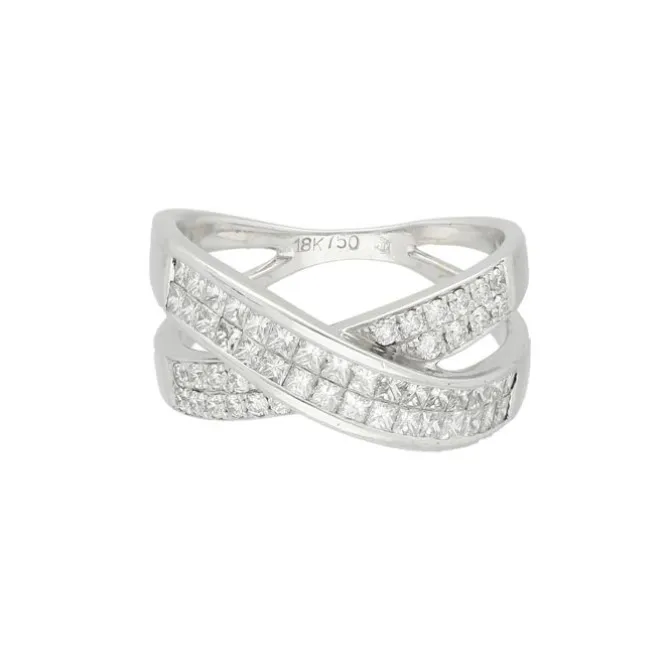 Brillant Diamant Ring Weißgold 750 - Gr. 56 - Privatbesitz