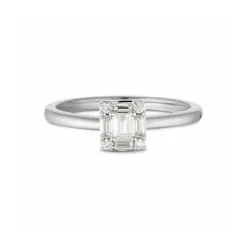 Brillant Diamant Ring Wei&szlig;gold 585