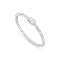 Brillant Diamant Ring Wei&szlig;gold 585