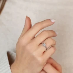 Brillant Diamant Ring Wei&szlig;gold 585