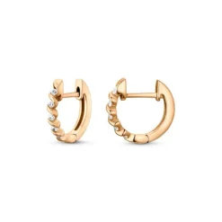 Brillant Klappcreolen Roségold 585 "Soft Peach"