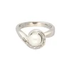 Brillant Kulturperlen Ring Wei&szlig;gold 750 - Gr. 54 - Privatbesitz