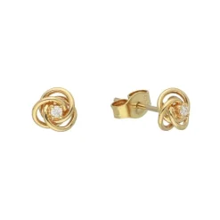 Brillant Ohrstecker "Knoten" Gold 585